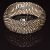 Silver Tiffany and Co mesh bracelet, 115g