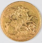 1893 Queen Victoria gold full sovereign, Sydney Mint