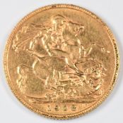 1908 Edward VII gold full sovereign