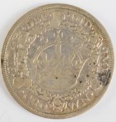 1928 George V wreath crown, F