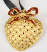 Vivienne Westwood Boudoir brooch in the form of a heart and bow, in original box