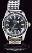Tara All Sport gentleman's diver's wristwatch with date aperture, luminous hands and hour markers,