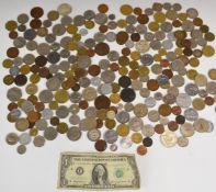 A collection of overseas coinage, 19thC onwards includes Channel Islands '1945 Liberated' penny,