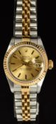 Rolex Oyster perpetual ladies automatic wristwatch ref. 67193 with luminous hands, luminous tipped