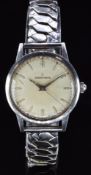 J W Benson Tropical gentleman's wristwatch with inset subsidiary seconds dial, luminous blued hands,