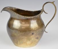 Edward VII hallmarked silver cream or milk jug, Birmingham 1905, maker Thomas Hayes, height 8.5cm,