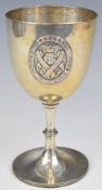 Victorian hallmarked silver London Athletic Club (founded 1863) goblet or trophy cup, London 1875,