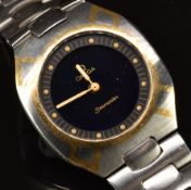 Omega Seamaster gentleman's wristwatch ref. 386.0822 with analogue and digital displays, luminous