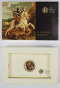 2009 Elizabeth II gold full sovereign, in Royal Mint packaging