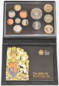Royal Mint 2009 UK proof coin set including Kew Gardens 50p, in original wallet with certificate