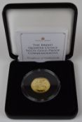 2020 Brexit quarter ounce 9ct gold commemorative coin, in case with Jubilee Mint certificate