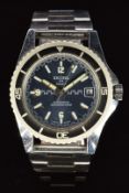 Sicura (Breitling interest) gentleman's diver's automatic wristwatch with date aperture, luminous