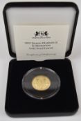 2022 Queen Elizabeth II In Memoriam limited edition (of 799) proof 22ct 8g gold laurel coin, in case