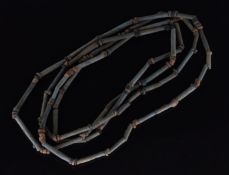 Antique faience bead necklace, probably Egyptian