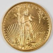 1997 United States of America Liberty 1/10 oz $5 gold coin
