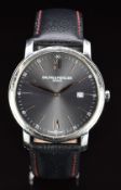Baume & Mercier Classima gentleman's wristwatch ref. 65493 with date aperture, rose gold hands and