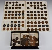 A boxed UK penny collection, Queen Victoria onwards