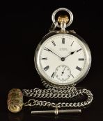 Gloucester Rugby Club interest G Baker of Gloucester hallmarked silver pocket watch with inscription