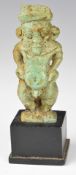Egyptian Faience figure of the god Bes, with receipt from Nassar Brothers, Egypt stating the