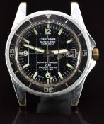 Cardinal Submarine gentleman's diver's wristwatch with date aperture, luminous hands and hour