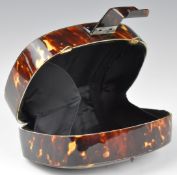 Vintage tortoiseshell clutch bag, 9 x 13cm