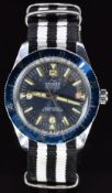 Kander gentleman's skin diver's automatic wristwatch with date aperture, luminous hands and hour