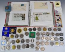 Large collection of commemorative crowns etc including a good proportion of £5 examples, incudes