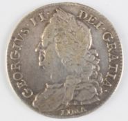1746 George II LIMA half crown, GF-NVF