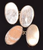 Georg Jensen pair of 9ct rose gold cufflinks, Birmingham 1919, 4.9g