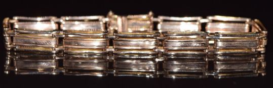 A 9ct rose gold bracelet, c1900, 11.2g