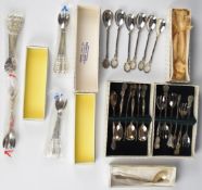 Silver cutlery most if not all from Cyprus, marked either 830 or 800, comprising seven sets of six