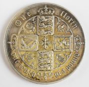 1877 Queen Victoria Gothic florin, no 'ww'