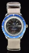 Sicura (Breitling interest) gentleman's skin diver's automatic wristwatch with date aperture,