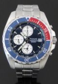 Pulsar gentleman's diver's chronograph wristwatch ref. 7T62-X019 with, alarm, date aperture,