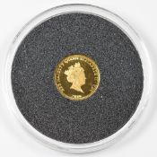 2016 Queen Elizabeth II gold quarter sovereign commemorating her 90th Birthday