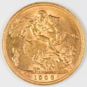 1906 Edward VII gold full sovereign