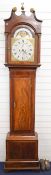 Z. Bullock, Box, likely Corsham, Wiltshire Georgian mahogany longcase clock with silvered chapter