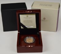 2022 Queen Elizabeth II memorial Royal Mint proof gold full sovereign, in case, with Royal Mint