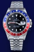 Rolex Oyster Perpetual Date GMT Master II 'Pepsi' gentleman's automatic wristwatch ref. 16710 T with