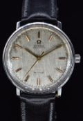 Omega De Ville gentleman's automatic wristwatch ref. 165.033 with two tone gold and black hands