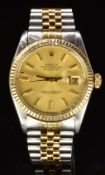 Rolex Oyster Perpetual Datejust gentleman's automatic wristwatch ref. 16013 with date aperture,