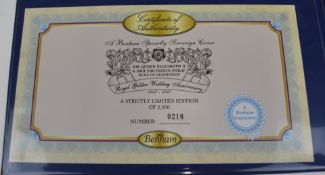 1891 Queen Victoria gold full sovereign Benham limited edition (216/2000) commemorative coin/stamp