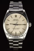 Rolex Oyster Perpetual gentleman's automatic wristwatch ref. 1002 with luminous hands, steel baton