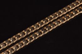 A 9ct gold curb link necklace, 70.2g, 44cm