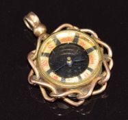 A c1910 9ct gold compass charm, 7.1g, 3cm