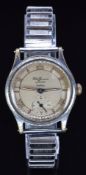 Eterna-Matic gentleman's automatic wristwatch with luminous hands, cream hour markers and dial,