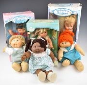 Six 1980's and 90's dolls comprising Cabbage Patch, Tiny Tears and Baby So Beautiful, 3 in