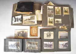 Photograph albums including 1930s military in India and Sikh soldiers, parade, sports day, horse