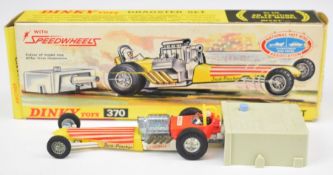 Dinky Toys diecast model Dragster Set, 370, in original box with starter unit and insert.