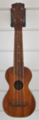 'Supertone' ukulele, circa 1930s, possibly Sears, length 53cm, in soft case